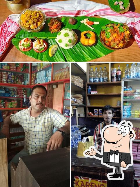 The photo of Sharma hotel’s interior and food