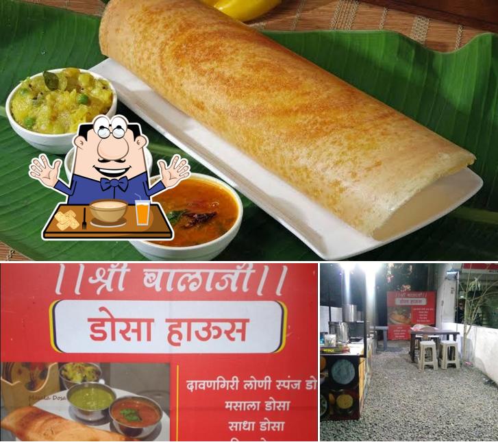 Among various things one can find food and interior at Shree Balaji Dosa House