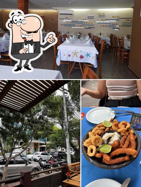 O interior do Restaurante Enseada Geraldinho