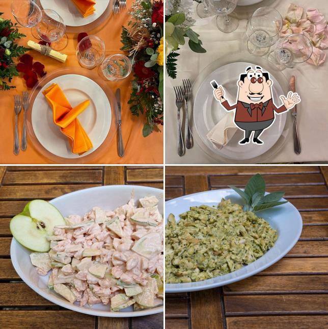 Cibo al Ristorante Villa Pedrini