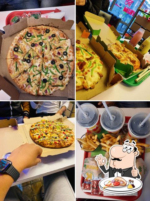 Try out various types of pizza