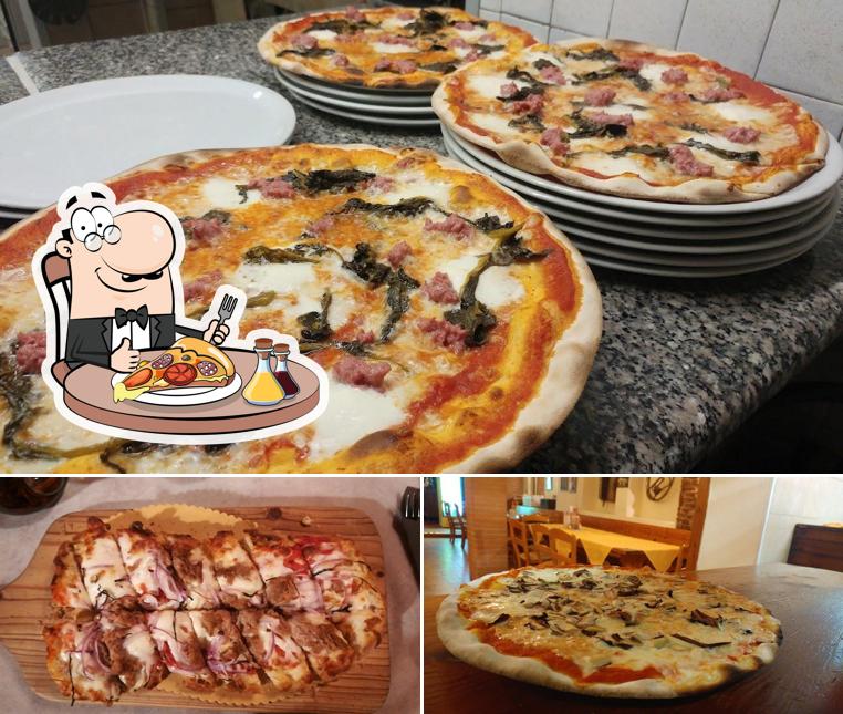 A Pizzeria Ristorante Pan e Vin, puoi goderti una bella pizza
