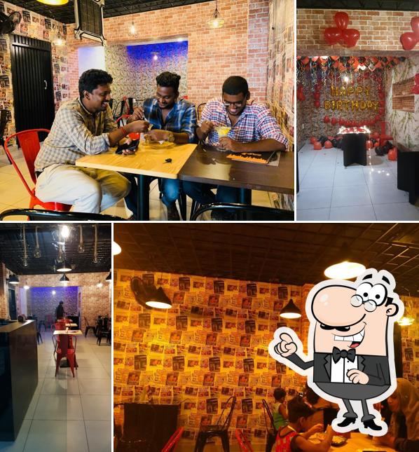 Take a seat at one of the tables at Falooda House