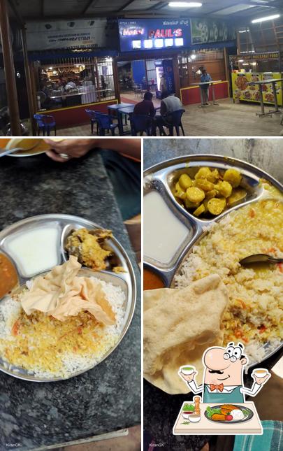 Among different things one can find food and interior at Hotel Paul's
