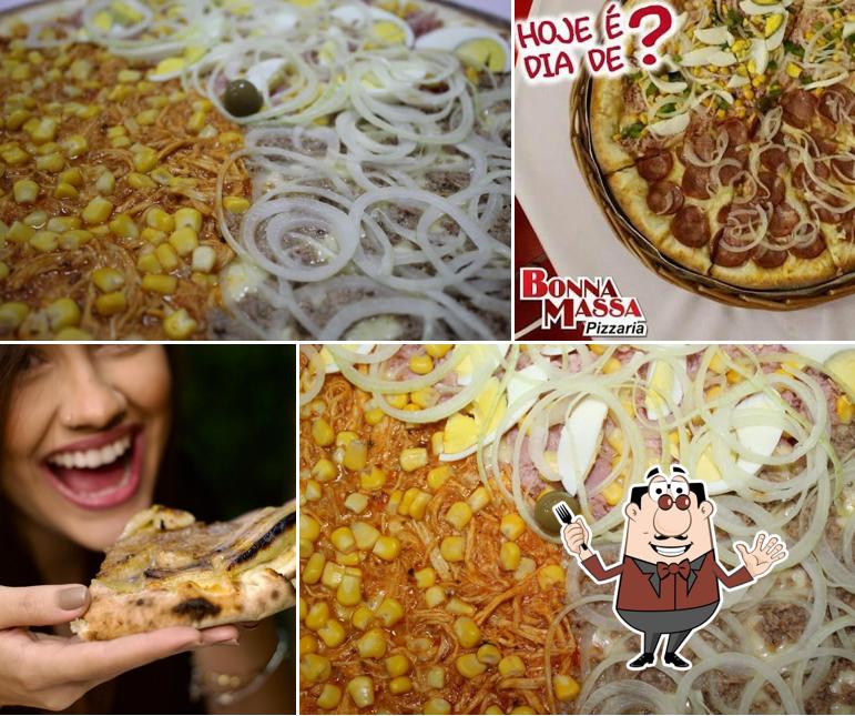 Costeletas de porco em Bonna Massa Pizzaria