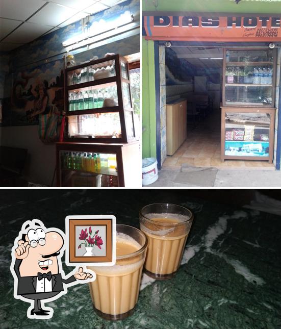 Among various things one can find interior and beverage at Dias Hotel