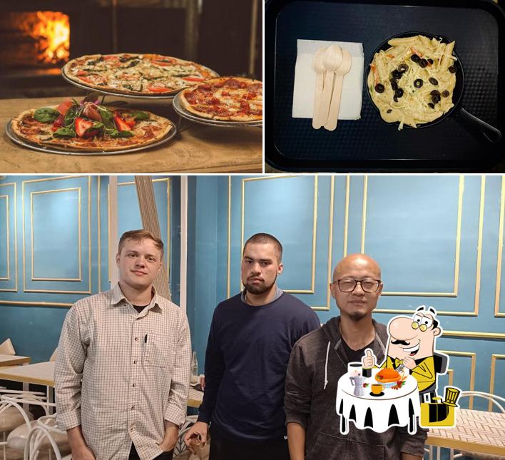 The picture of food and interior at Elixir Pizzeria & Creamery