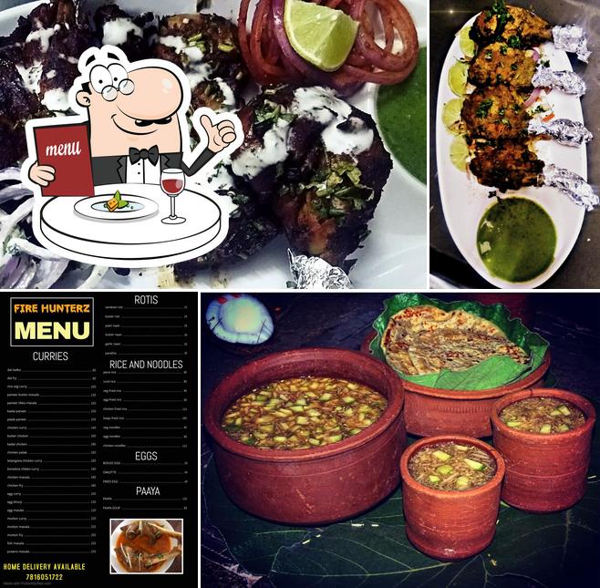 Food at FIRE HUNTERZ RESTAURANT