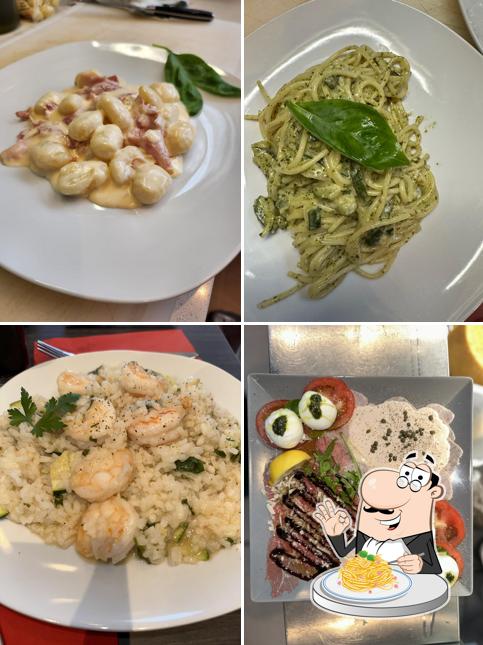 Spaghetti carbonara im Gusto in Piazza GmbH - food & more