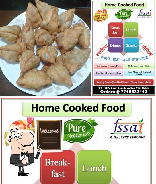 Look at this picture of Quality n Quantity Home Cooked Foods - service pickup/ porter