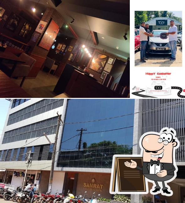 This is the photo displaying exterior and food at Samrat Hotel Bar