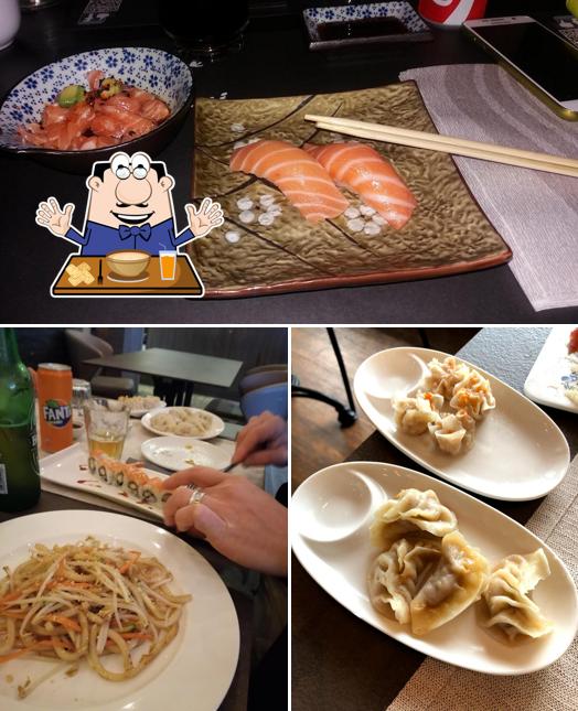 Cibo al Sushi e involtini