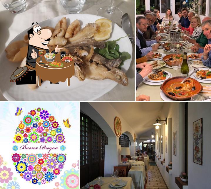 Cibo al Ristorante Villa Delle Rose