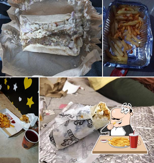 French fries at Arabian shawarma