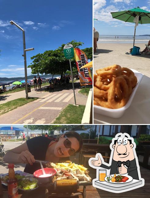 Confira a ilustração apresentando comida e exterior no Bar e Petiscaria XXIII