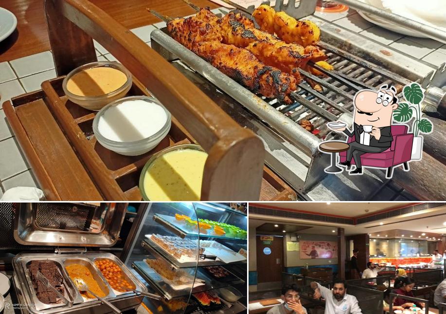 The interior of Barbeque Nation