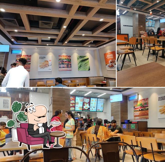 The interior of Burger King