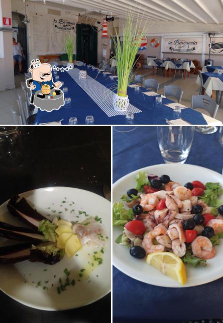 Dai un’occhiata alla foto che mostra la cibo e interni di Ristorante La Barcaccia