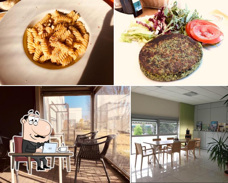 Questa è la immagine che mostra la interni e cibo di Caffè Portmoka
