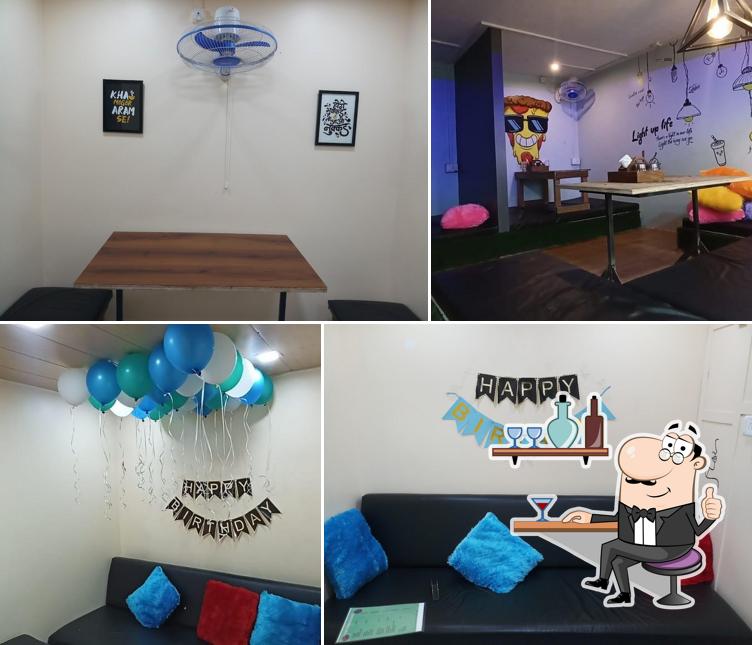 The interior of Nukkad Cafe