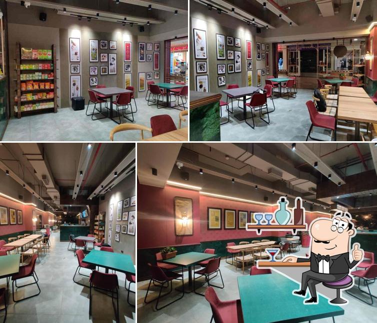 Check out how Wagh Bakri Tea Lounge looks inside