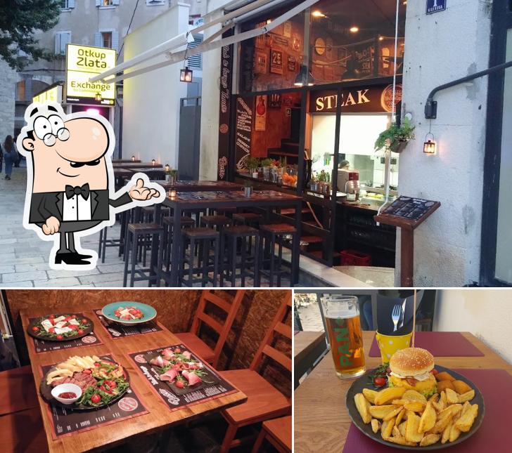 Gli interni di Bosso steak & burger house