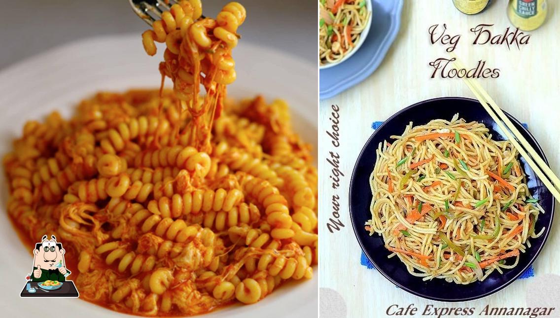 Macaroni and cheese at Cafe Express