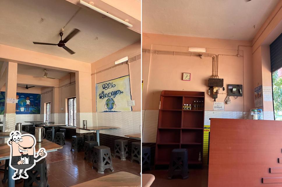 The interior of Janakeeya hotel, Pappinisseri