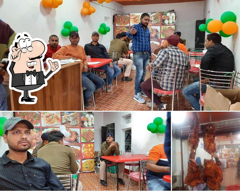 Among various things one can find interior and seafood at LAZEEZ The taste of sonpur