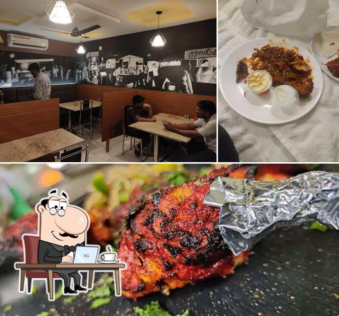 The picture of Elite Rottu Kadai’s interior and food