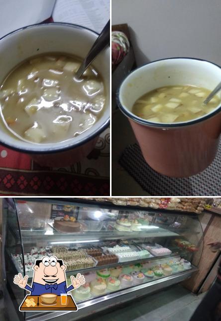 Clam chowder at Ashwini Ragam Bakery