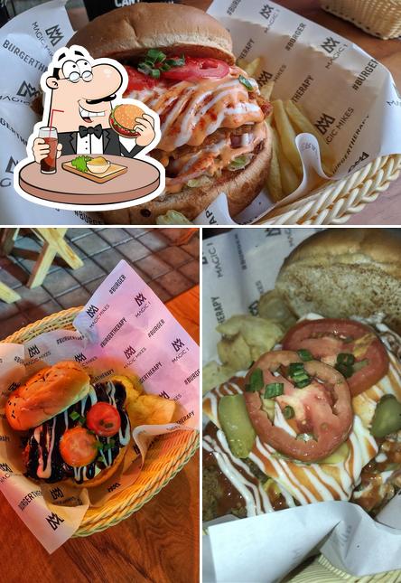 Get a burger at Between your buns