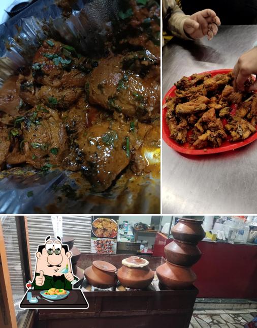 Food at Champaran Handi Expess