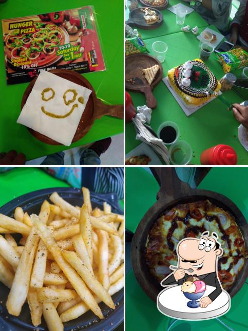 HUNGER FOR PIZZA offers a range of sweet dishes