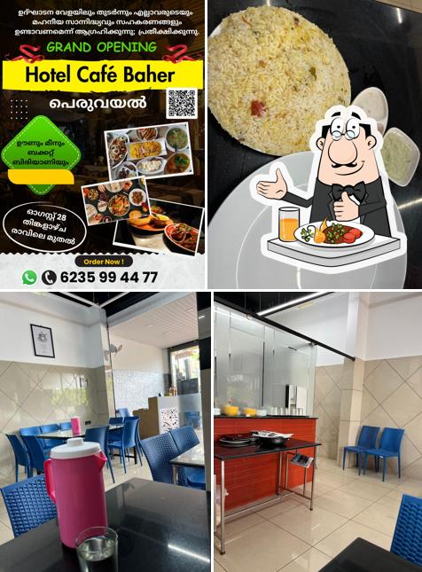 The picture of food and interior at Hotel Cafe Baher