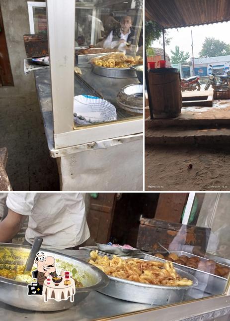 This is the picture showing food and interior at सतीश जलपान गृह