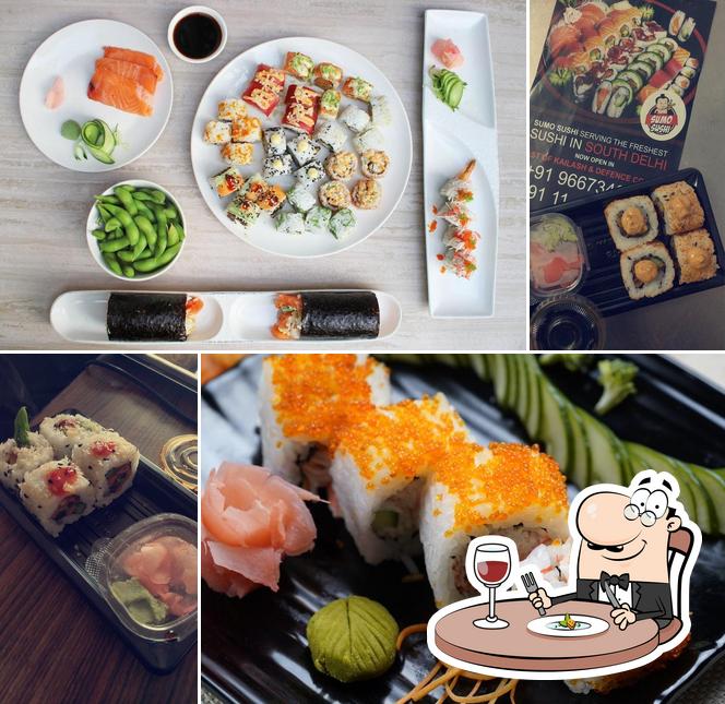 Food at Sumo Sushi