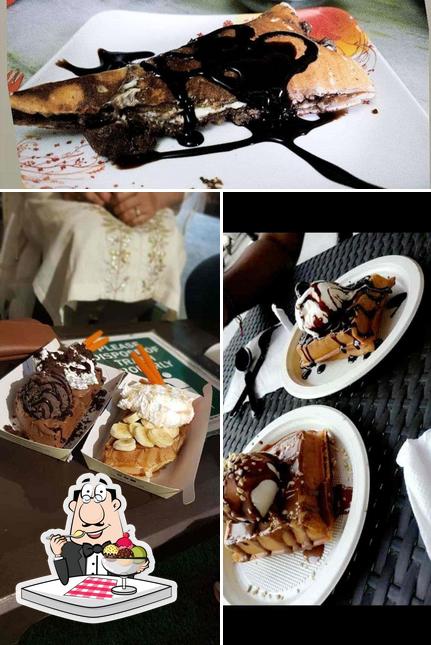 Waffles & Crepes - Cafe offers a selection of desserts