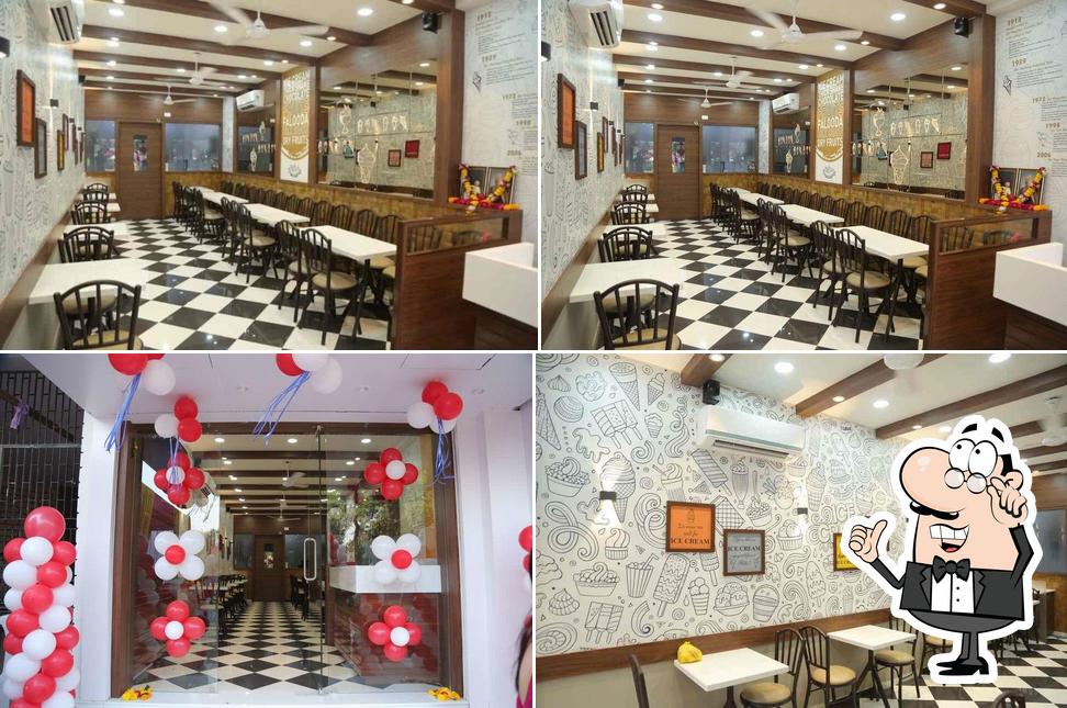 The interior of Shri Satya Vijay Patel Ice Cream