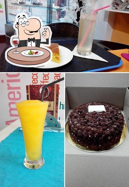 The restaurant's food and beverage