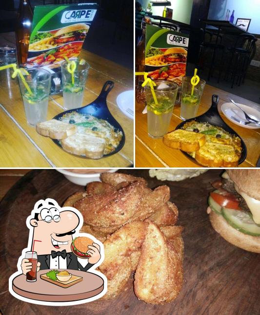 Get a burger at Carpe Diem