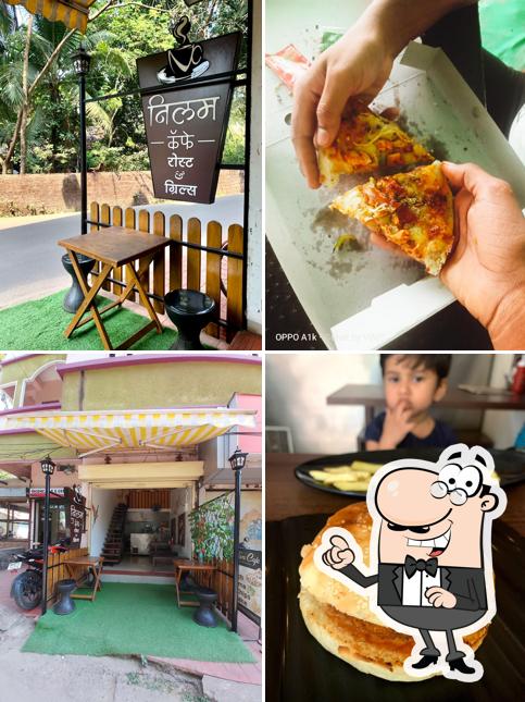 The interior of Nilam Cafe Malvan