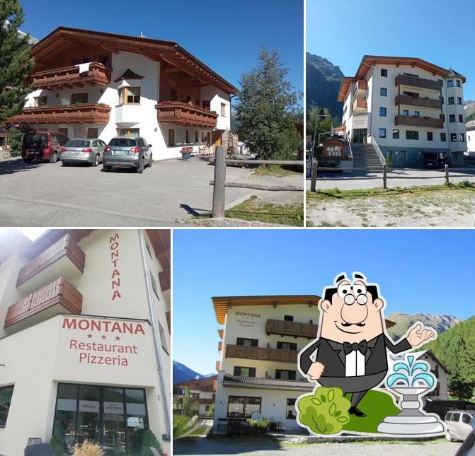 Curiosa tra l'area esterna di Pensione Ristorante Montana S.N.C