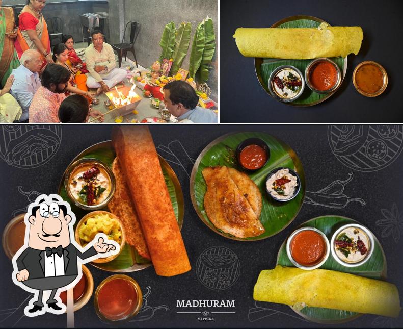 The interior of Madhuram Tiffins Indore
