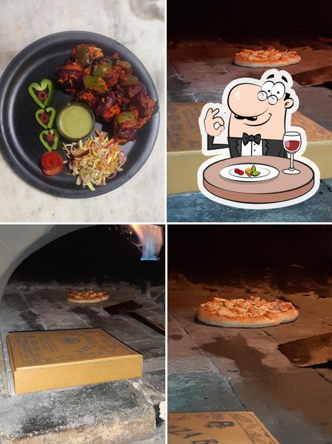 Food at Pizza Bella cafe