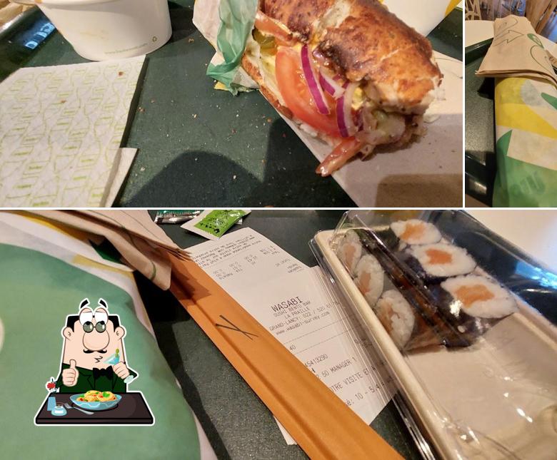 La immagine della cibo e interni di Subway La Praille