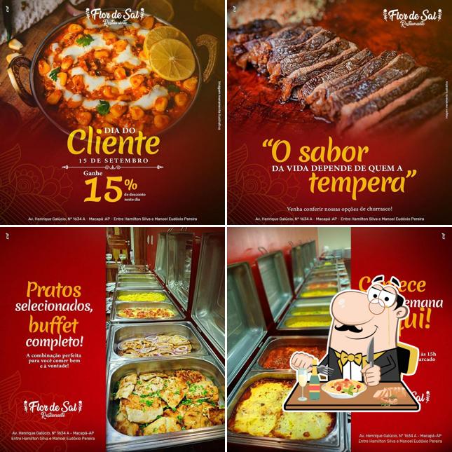 Platos en Restaurante Flor de Sal