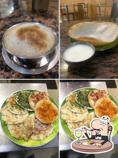 Creme brulee at Saravana Cafe