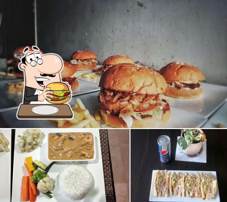 Try out a burger at Cofi Club