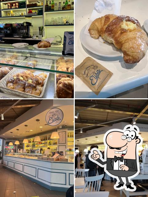 Dai un’occhiata alla immagine che raffigura la interni e cibo di Elisa Bakery Cafè
